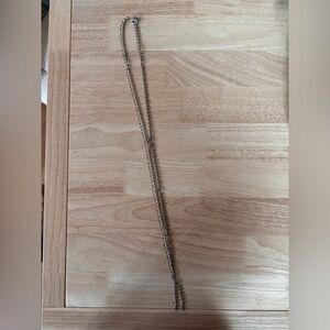 Elegant Silver Tie Necklace